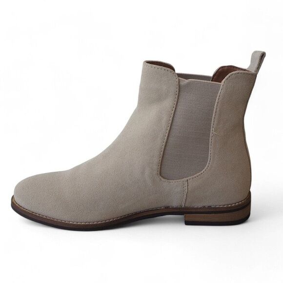 Lucy Avenue The Chelsea Ankle Bootie Taupe Women's 6 - Picture 6 of 12